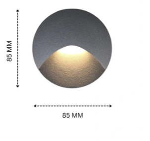 D41200- 3W Led Stair Foot Light Grey Body