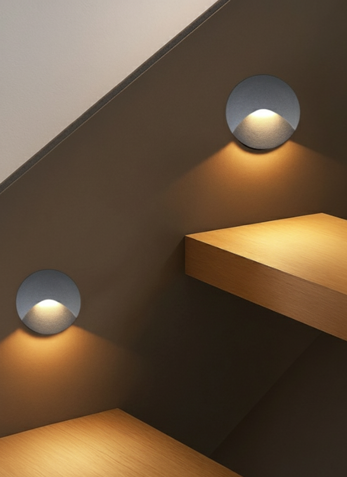 D41200- 3W Led Stair Foot Light Grey Body