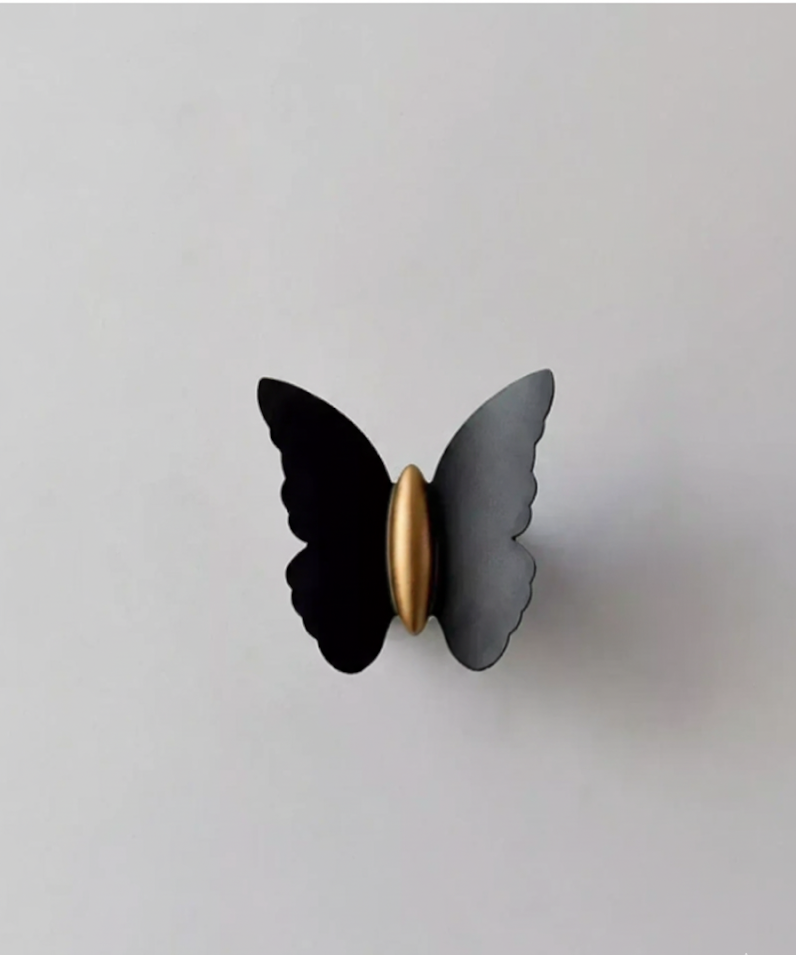 IL06600 12W Black Butterfly Up Down Wall Light