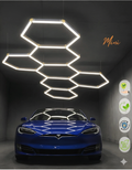 Car Garage Mini Honeycomb Lamp Hexagonal Hanging Workshop LED Light Car Washing Lamp